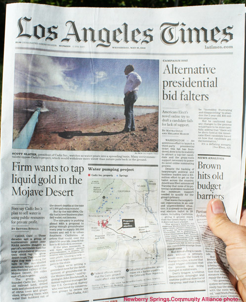 Los Angeles Times - Cadiz Story
