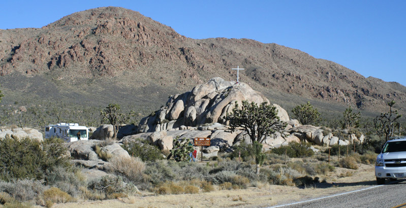 Mojave Cross from Cima Road 2012.